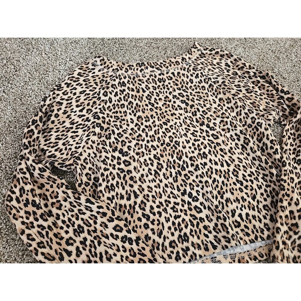 Juicy Couture Leopard Print Sleepwear Set Womans Sz Sm Safari Indie Sleaze Y2K - Picture 7 of 16